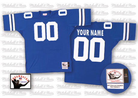 Cheap Dallas Cowboys Customized Blue Throwback Men Jerseys