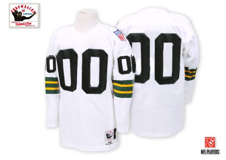 Cheap Green Bay Packers Customized White Throwback Men Jerseys