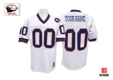 Cheap New York Giants Customized White Throwback Men Jerseys