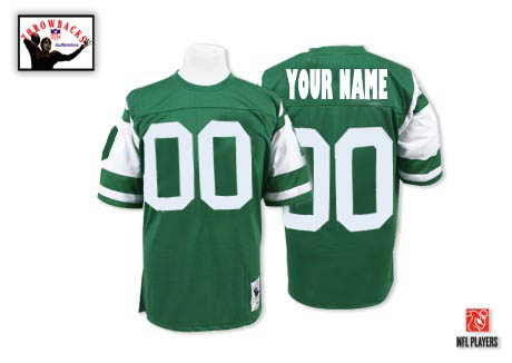 Cheap New York Jets Customized Green Throwback Men Jerseys