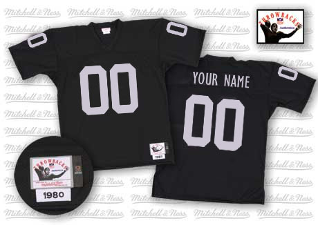 Cheap Oakland Raiders Customized Black Throwback Men Jerseys