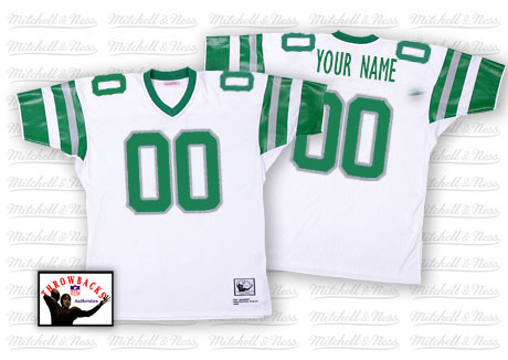 Cheap Philadelphia Eagles Customized White Throwback Men Jerseys