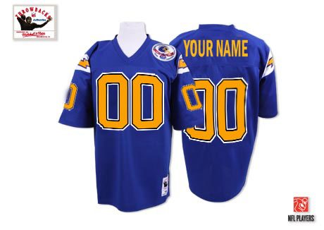 Cheap San Diego Chargers Customized Blue Throwback Men Jerseys
