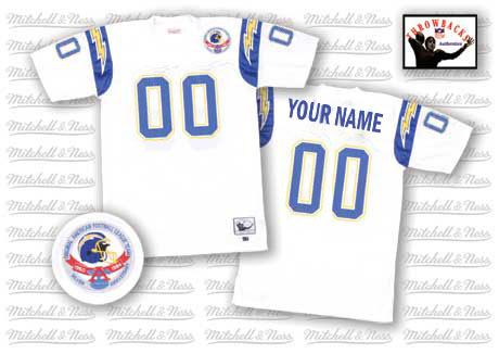 Cheap San Diego Chargers Customized White Throwback Men Jerseys