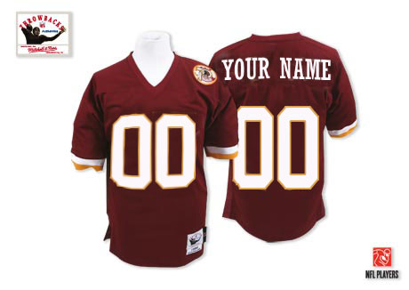 Cheap Washington Redskins Customized Red Throwback Men Jerseys