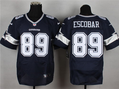 Men's Dallas Cowboys #89 Gavin Escobar Blue Nik Elite Jersey