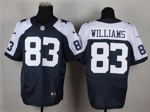 Men's Dallas Cowboys #83 Terrance Williams Blue Thanksgiving Nik Elite Jersey