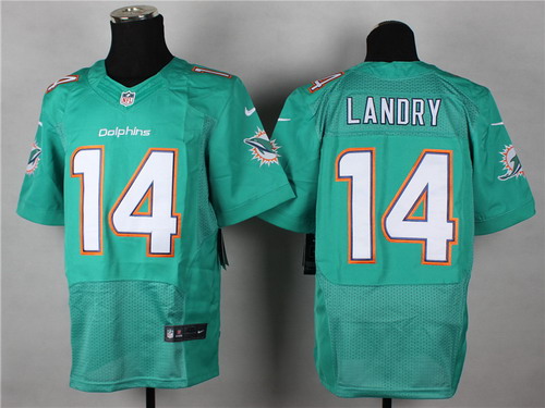 Men's Miami Dolphins #14 Jarvis Landry 2013 Green Nik Elite Jersey