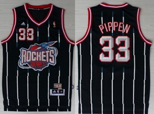 Mens Houston Rockets #33 Scottie Pippen ABA Hardwood Classic Swingman Navy Blue Throwback Jersey