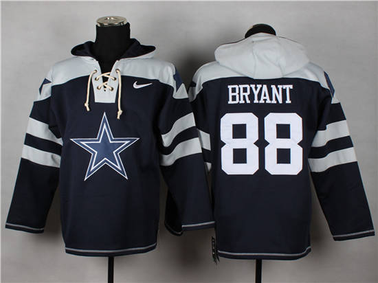 Nike Dallas Cowboys #88 Dez Bryant Blue With Team Logo Hoody