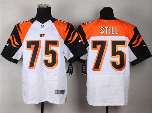 Men's Cincinnati Bengals #75 Devon Still White Nik Elite Jersey
