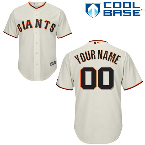Men's San Francisco Giants 2015 Personalized Home Cool Base Jersey