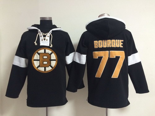 Old Time Hockey Boston Bruins #77 Ray Bourque Pullover Hoody -2014 Black