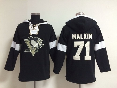Old Time Hockey Pittsburgh Penguins #71 Evgeni Malkin Pullover Hoody -2014 Black