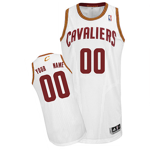 Mens's Adidas Cleveland Cavaliers Customized Authentic Revolution 30 White Home NBA Jersey