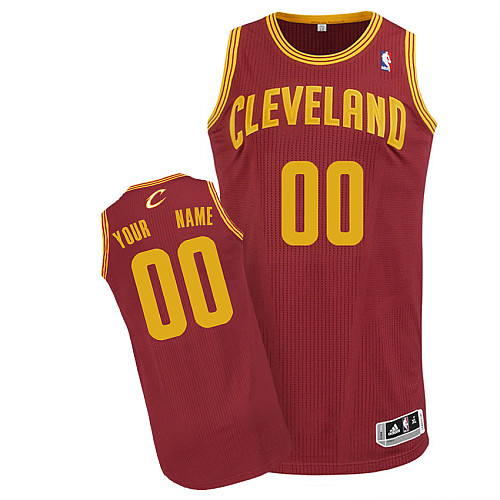 Mens's Adidas Cleveland Cavaliers Customized Authentic 30 Red Road NBA Jerse