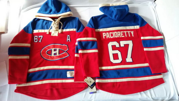 Montreal Canadiens #67 Max Pacioretty Red Old Time Hockey Hoodie