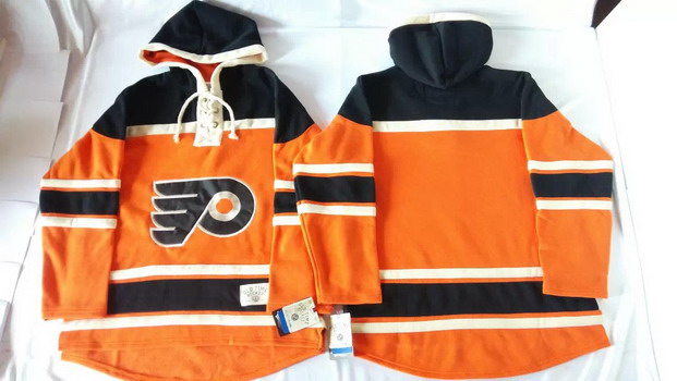 Philadelphia Flyers Blank PREMIER Alternate Orange Old Time Hockey hoodie