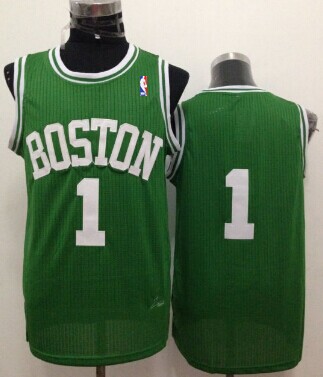 Men's Boston Celtics #1 Walter Brown Green Swingman Throwback Jersey