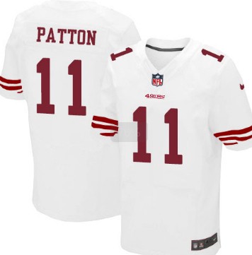 Men's San Francisco 49ers #11 Quinton Patton White Nik Elite Jersey