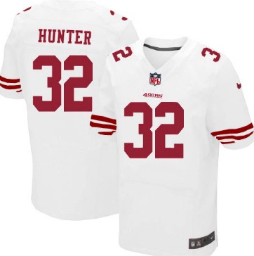 Men's San Francisco 49ers #32 Kendall Hunter Whit Nik Elite Jersey