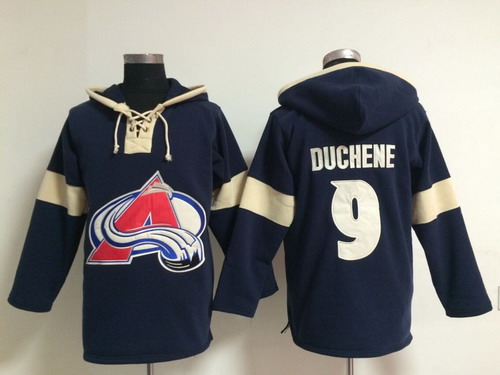 Old Time Hockey Colorado Avalanche #9 Matt Duchene Pullover Hoody -2014 Red Navy Blue