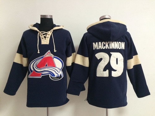 Old Time Hockey Colorado Avalanche #29 Nathan MacKinnon Pullover Hoody -2014 Navy Blue
