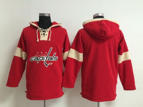 Old Time Hockey Washington Capitals Blank Pullover Hoody -2014 Red