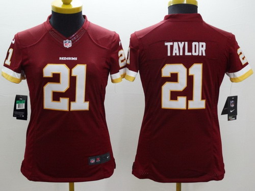 Women's Washington Redskins #21 Sean Taylor Red Nik Limited Jersey