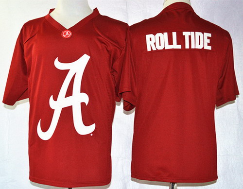 Men's Alabama Crimson Tide Blank Roll Tide Team Pride Fashion Red Jersey