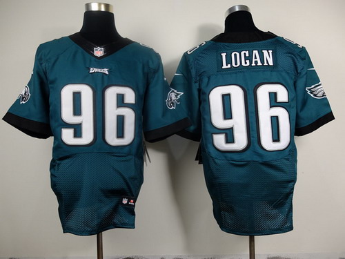 Men's Philadelphia Eagles #96 Bennie Logan 2014 Green Nik Elite Jersey