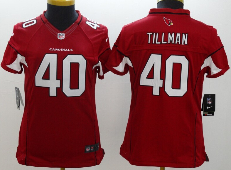 Women's Arizona Cardinals #40 Pat Tillman Red Nik Limited Jersey