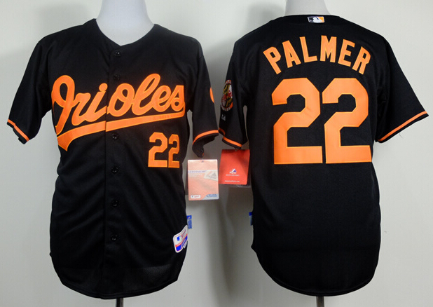 Men's Baltimore Orioles #22 Jim Palmer Black Cool Base Jersey