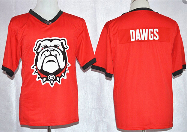 Men's Georgia Bulldogs Nike Team Pride Fashion Football Jersey – Red