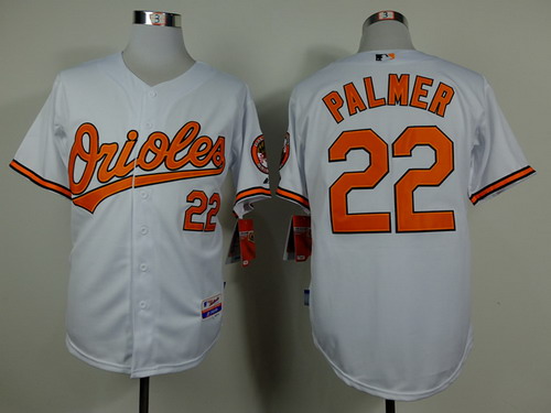 Men's Baltimore Orioles #22 Jim Palmer White Cool Base Jersey