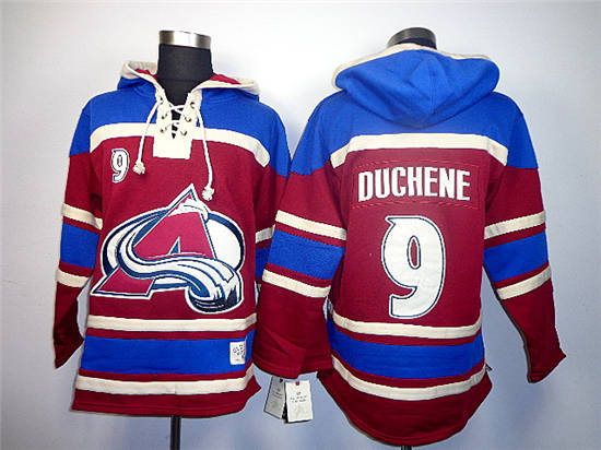 Colorado Avalanche #9 Matt Duchene Red Old Time Hockey
