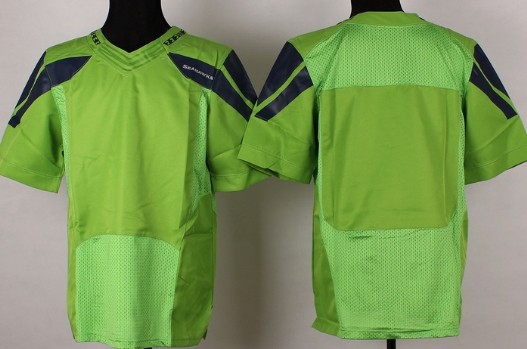 Men's Seattle Seahawks Blank Green Nik Elite Jersey