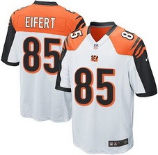 Men's Cincinnati Bengals #85 Tyler Eifert White Nik Elite Jersey