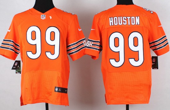 Men's Chicago Bears #99 Lamarr Houston Orange Nik Elite Jersey