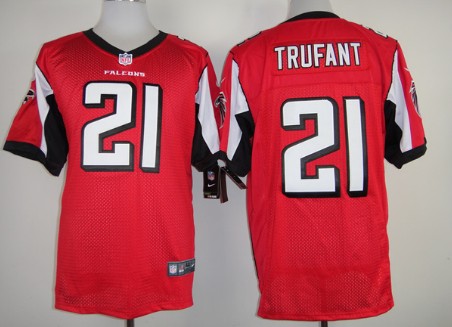 Men's Atlanta Falcons #21 Desmond Trufant Red Nik Elite Jersey