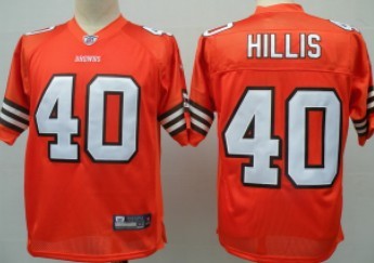 Kid's Cleveland Browns #40 Hillis Orange Jersey