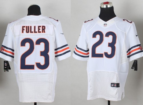 Men's Chicago Bears #23 Kyle Fuller White Nik Elite Jersey
