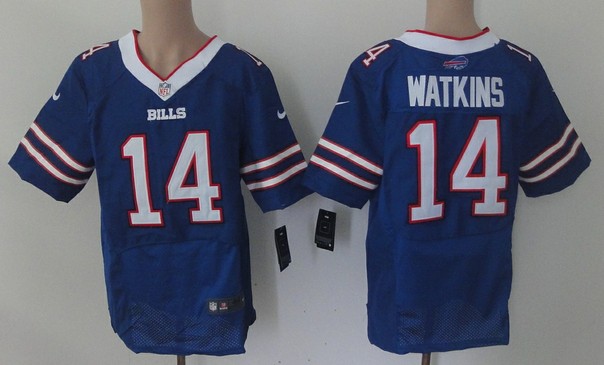 Men's Buffalo Bills #14 Sammy Watkins Nik Blue Elite Jersey