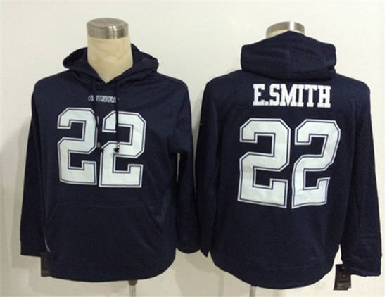 Dallas Cowboys #22 Emmitt Smith Blue Hoody