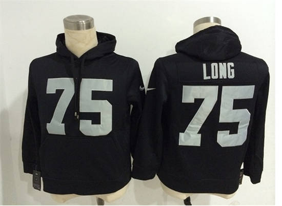 Oakland Raiders #75 Howie Long Black Nik Hoody