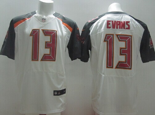 Men's Tampa Bay Buccaneers #13 Mike Evans 2014 White Nik Elite Jersey