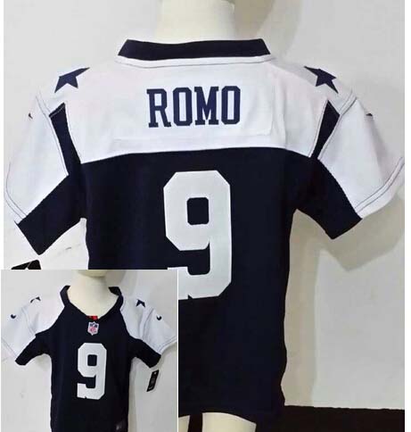 Toddler's Dallas Cowboys #9 Tony Romo Blue Nik Football Jersey