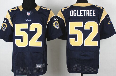 Men's St. Louis Rams #52 Alec Ogletree Navy Blue Nik Elite Jersey