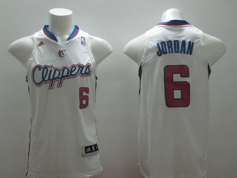 Men's Los Angeles Clippers #6 DeAndre Jordan Revolution 30 Swingman White Jersey