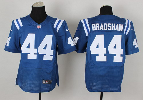 Men's Indianapolis Colts #44 Ahmad Bradshaw Blue Nik Elite Jersey